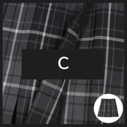 コスチューム 制服風 スカート リボン 2点セット レディース ボトムス プリーツスカート 膝上丈 チェック柄 大きいサイズ かわいい 学生服 コスプレ 衣装 カラバリ豊富 ピンク グレー ブルー パープル 青 紫 灰色