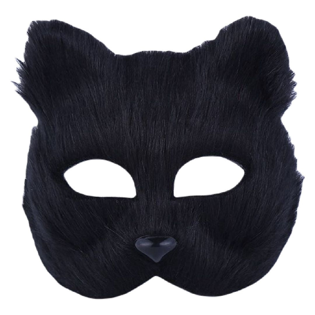 仮面 フェイスマスク キャットマスク コスプレ パーティ イベント ハロウィン 仮装 猫 CAT レディース メンズ ねこ お面 ホワイト ブラック レッド ピンク