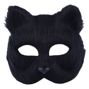 仮面 フェイスマスク キャットマスク コスプレ パーティ イベント ハロウィン 仮装 猫 CAT レディース メンズ ねこ お面 ホワイト ブラック レッド ピンク