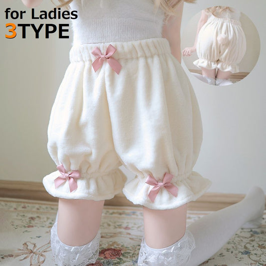 ドロワーズ かぼちゃパンツ ロリータ レディース 可愛い リボン 商品画像