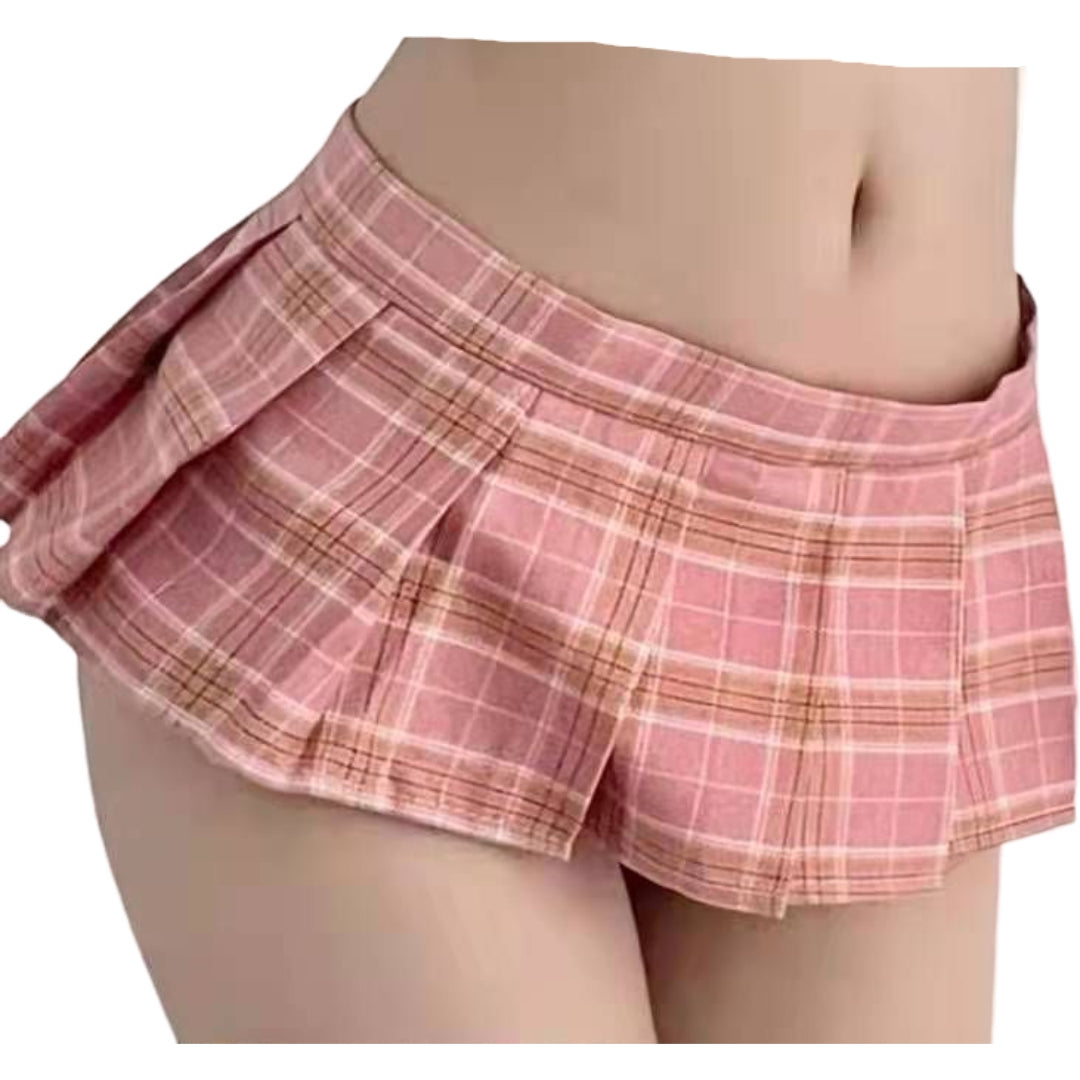 コスプレ衣装 コスチューム ミニスカート レディース 女子高生 JK スカート×ピンク バリエーション画像