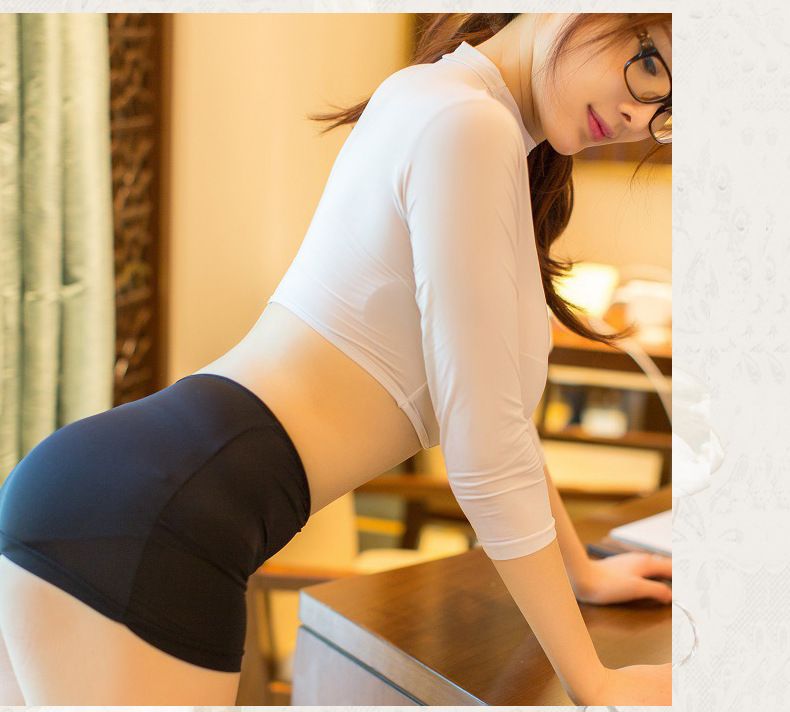 セクシーコスチューム 上下セット コスプレ衣装 秘書風 ミニスカート 七分袖 商品画像4