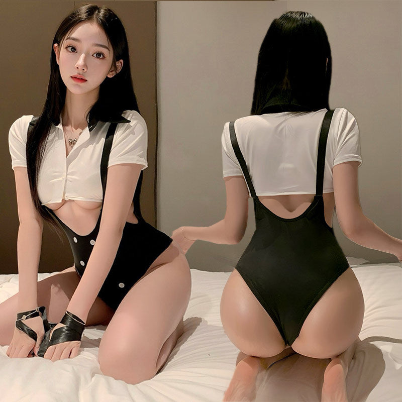 セクシーコスチューム レオタード シャツ ネクタイ 3点セット コスチューム 商品画像4