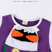 コスチューム 2点セット ベビー 赤ちゃん キッズ 子供服 コスプレ 仮装 カバーオール ハロウィン パーティー ヴァンパイア 吸血鬼 イベント 長袖 ロンパース マント 子ども服 こども服 70cm 80cm 90cm 95cm