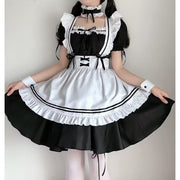 コスプレ衣装 メイド服 6点セット コスプレセット レディース 女性用 コスチューム 仮装 イベント ハロウィン パーティー 変装