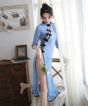 コスプレ チャイナドレス チャイナ セクシー ロングドレス ショーツセット サイドスリット 美脚効果 大胆 レディース