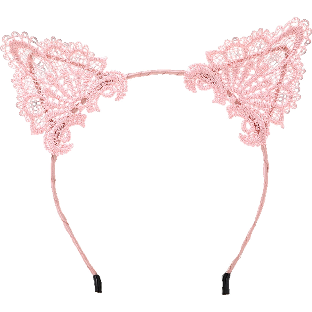 カチューシャ 猫耳 仮装用 コスプレ レディース ヘッドアクセサリー 髪飾り レース ネコ耳 ヘアアクセサリー コスチューム小物 大人 ハロウィン パーティー 学園祭 イベント おしゃれ かわいい 女性用