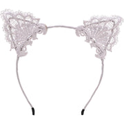 カチューシャ 猫耳 仮装用 コスプレ レディース ヘッドアクセサリー 髪飾り レース ネコ耳 ヘアアクセサリー コスチューム小物 大人 ハロウィン パーティー 学園祭 イベント おしゃれ かわいい 女性用