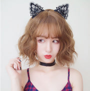 カチューシャ 猫耳 仮装用 コスプレ レディース ヘッドアクセサリー 髪飾り レース ネコ耳 ヘアアクセサリー コスチューム小物 大人 ハロウィン パーティー 学園祭 イベント おしゃれ かわいい 女性用