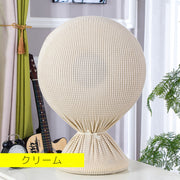 扇風機収納カバー リビング扇 ダストカバー ワッフル地 埃 ホコリ対策 防塵 汚れ防止 フルカバー 紐付き 伸縮性 全面 全体 保護 保存 かわいい おしゃれ