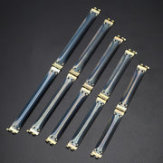 バネ口金 単品 ばね口金 ばねぐち金具 8cm 10cm 12cm 20cm カンなし ステンレス製 シンプル 手芸 ハンドメイド DIY 手作り ポーチ 財布 パーツ 材料 黒 ブラック
