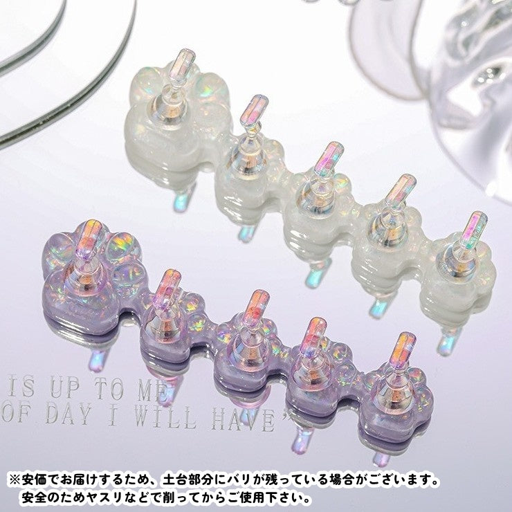 ネイルチップスタンド 5連 磁石 マグネットタイプ ネイルスタンド オーロラ 商品画像3