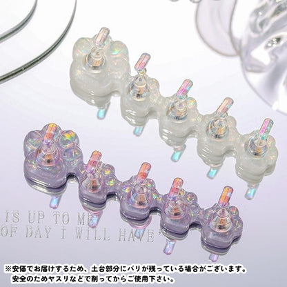 ネイルチップスタンド 5連 磁石 マグネットタイプ ネイルスタンド オーロラ 商品画像3