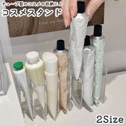 コスメスタンド メイクボックス 化粧品 仕切り 7マス 収納 ホルダー ケース 立てて収納 チューブ用 透明 クリア クリーム ハンドクリーム 便利 整理整頓 整理用品 シンプル