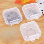 アクセサリーケース 10個セット 収納ケース 小物入れ プラスチック クリア 透明 半透明 ミニ 小型 小さめ 指輪 ネックレス ピアス イヤリング 薬 文房具 SD チップ 耳栓 収納ボックス ディスプレイ 保管 防塵 防汚 シンプル ギフトボックス プレゼント
