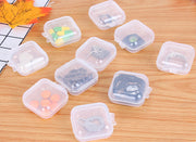 アクセサリーケース 10個セット 収納ケース 小物入れ プラスチック クリア 透明 半透明 ミニ 小型 小さめ 指輪 ネックレス ピアス イヤリング 薬 文房具 SD チップ 耳栓 収納ボックス ディスプレイ 保管 防塵 防汚 シンプル ギフトボックス プレゼント