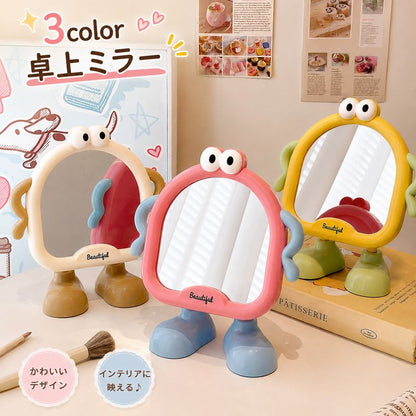 卓上ミラー スタンドミラー 卓上鏡 韓国風 かわいい インテリアミラー 商品画像