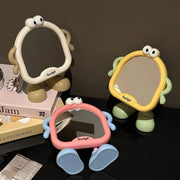 卓上ミラー スタンドミラー 卓上鏡 韓国風 かわいい インテリアミラー メイクミラー 角度調整 メイク テーブルミラー デスクミラー 化粧 モチーフ 可愛い キュート おしゃれ 生活雑貨 日用雑貨