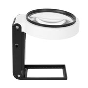ルーペ 虫眼鏡 ハンドルーペ 手持ちルーペ 拡大鏡 6倍 スタンド LEDライト ブラックライト UVライト USB 充電式 折りたたみ リチウム 光る 虫めがね 地図 雑誌 新聞 読書 便利