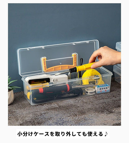 ツールボックス ツールケース 工具箱 仕切り 6マス 小分けケース付き 商品画像5