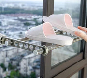 窓枠用ハンガーラック 単品 物干しハンガー 部屋干し 洗濯もの干し コンパクト 取り付け簡単 省スペース 出張 旅行 お出かけ 洗濯グッズ 洗濯用品