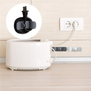 ケーブルクリップ 2個セット 粘着式 ケーブルホルダー コンセント 配線収納 電源コード巻き取り キッチン家電 デスク周り パソコン周辺 絡まない 配線整理 固定 無地 すっきり まとめる 便利 シンプル 整理整頓