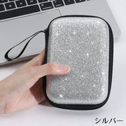 ガジェットポーチ トラベルポーチ 小物入れ 収納ケース ケーブル バッテリー 充電器 イヤホン 大容量 持ち手 バッグインバッグ