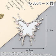 コンパクトミラー スマホミラー 貼る鏡 コンパクト 変形デザイン 化粧直し メイクチェック 小物デコ DIY アクセサリーパーツ
