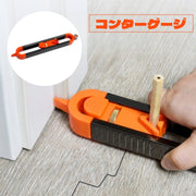 コンターゲージ 輪郭ゲージ 型取りゲージ 測定工具 不規則形状測定 プロファイルゲージ 曲線定規 自在定規 鉛筆 ペン DIY 製図 建築 図面 便利アイテム 工具 道具 木 木工 タイル ガラス 測定