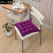 シートクッション 40cm角 フロアクッション チェアパッド 厚手 角型 四角 スクエア 座布団 椅子用 ふわふわ もこもこ インテリア