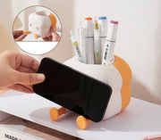 ペン立て ペンホルダー ペンスタンド 鉛筆立て スマホスタンド 卓上 壁掛け 文房具 整理用品 筆記用具 定規 鉛筆 ボールペン はさみ 化粧ブラシ 小物 収納 おしゃれ かわいい 小物入れ