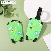 ラゲージタグ ネームタグ スーツケースタグ 紛失防止 目印 トラベル用品 トラベルグッズ 名前タグ ネームホルダー 名札 バッグ用アクセサリー キャリーケース スーツケース 旅行 かわいい