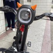 ヘルメット用アクセサリー 同色2個セット 吸盤式 粘着テープ付き 角 ツノ デビル 悪魔 単品 バイク用品 パーツ 装飾 飾り デコレーション 自転車 バイク 原付 簡単取付け かわいい お洒落 ユニーク