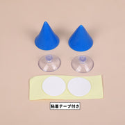 ヘルメット用アクセサリー 同色2個セット 吸盤式 粘着テープ付き 角 ツノ デビル 悪魔 単品 バイク用品 パーツ 装飾 飾り デコレーション 自転車 バイク 原付 簡単取付け かわいい お洒落 ユニーク