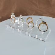 アクセサリースタンド リングスタンド 指輪スタンド リングホルダー ディスプレイスタンド アクセサリー用品 8個収納 クリア 透明 スクエア 四角 おしゃれ インテリア小物