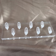 アクセサリースタンド リングスタンド 指輪スタンド リングホルダー ディスプレイスタンド アクセサリー用品 8個収納 クリア 透明 スクエア 四角 おしゃれ インテリア小物