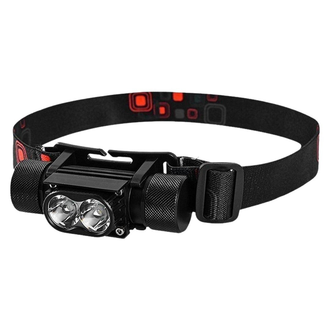 ヘッドライト LED USB充電式 高輝度 90度角度調節可能 5点灯モード 軽量 リチウム ハンズフリー 夜間作業 停電対策 防災グッズ アウトドア 登山 自転車 キャンプ 釣り ウォーキング サイクリング