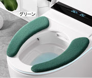 便座シート 便座クッション トイレ用品 O型 U型 無地 貼る 貼り付け 暖かい あったか 簡単取り付け 防寒 エコ 節電