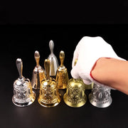 呼び鈴 手振りベル 単品 1個 手振鈴 卓上ベル ハンドベル コールベル ディナーベル サービスベル ウェディングベル チャイム 受付 カフェ 店舗