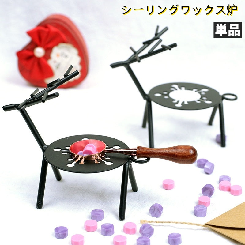 シーリングワックス炉 シーリングスタンプ用品 キャンドルホルダー 封蝋 ろうそく メルトポット 溶解 DIY ハンドメイド デコレーション 手紙 手帳 カード お便り レトロ お洒落 かわいい アンティーク調