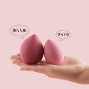 メイクスポンジ 2セット 計8個 化粧パフ メイク用品 しずく型 化粧品 化粧道具 かわいい 旅行 携帯