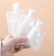 トラベルボトル 詰め替えボトル 5個セット 30ml 50ml 100ml 詰め替え容器 パウチ 液体 シャンプー 化粧水 小分け 収納 持ち運び 携帯 旅行 出張 トラベル 透明 クリア