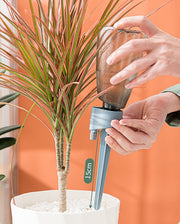 自動給水キャップ 自動水やり器 ボトル付き ペットボトル対応 植木鉢 植物 室内 自動散水用具 ガーデニング用品 水切れ対策 園芸 観葉植物 ガーデニング 家庭菜園 シンプル 旅行 留守 出張
