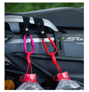 カラビナ カラビナフック 荷物掛け D型 シンプル 自転車 マウンテンバイク 荷物 吊り下げ ぶら下げ 落下 紛失 防止 サイクリング アウトドア カラバリ豊富 黒 青 赤 緑