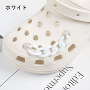 シューパーツ 単品 1本 チェーン クロックス用 サンダル 靴アクセサリー シューズアクセサリー DIY カスタム