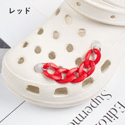 シューパーツ 単品 1本 チェーン クロックス用 サンダル 靴アクセサリー シューズアクセサリー DIY カスタム