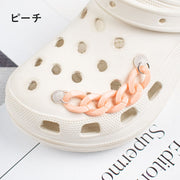 シューパーツ 単品 1本 チェーン クロックス用 サンダル 靴アクセサリー シューズアクセサリー DIY カスタム