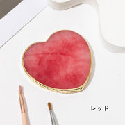 ネイルパレット ネイル皿 ネイルアート用品 ジェルネイル セルフネイル ハート型 グラデーション かわいい おしゃれ