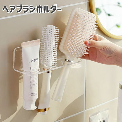 ヘアブラシホルダー ヘアブラシスタンド くし クシ 櫛 3本収納 商品画像