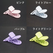 フィッシュクリップ 4個セット ワニ口クリップ ベビー用品 スタイ ガーゼ おしゃぶりホルダー 落下防止 ハンドメイド 手作り
